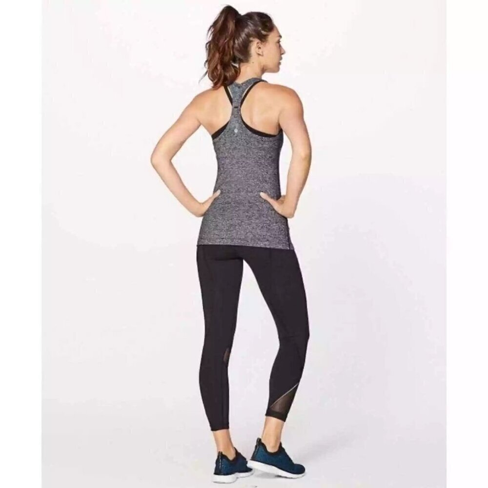 Lululemon Cool Racerback Tank Top in Heather Gray Size 4 Sweater